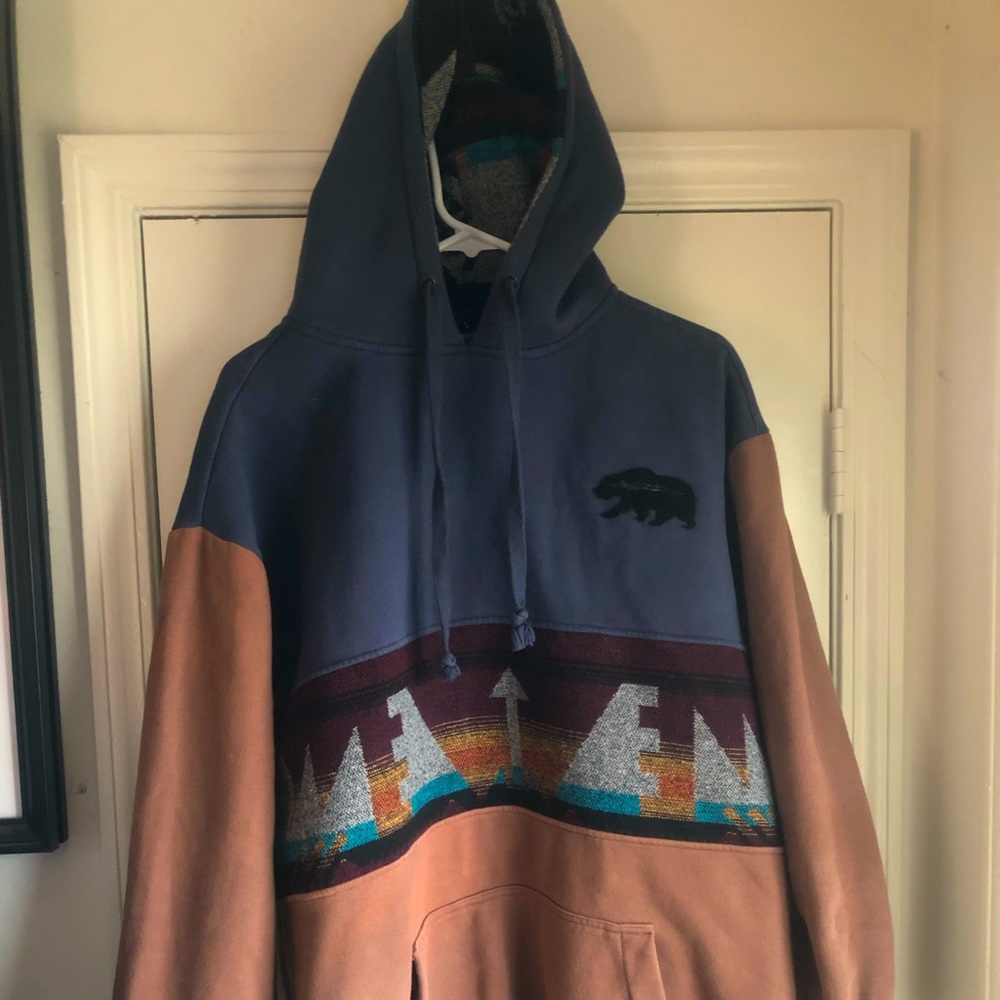 Grassroots California Tribal Limited Bear Edition Hoodie with stash Pocket